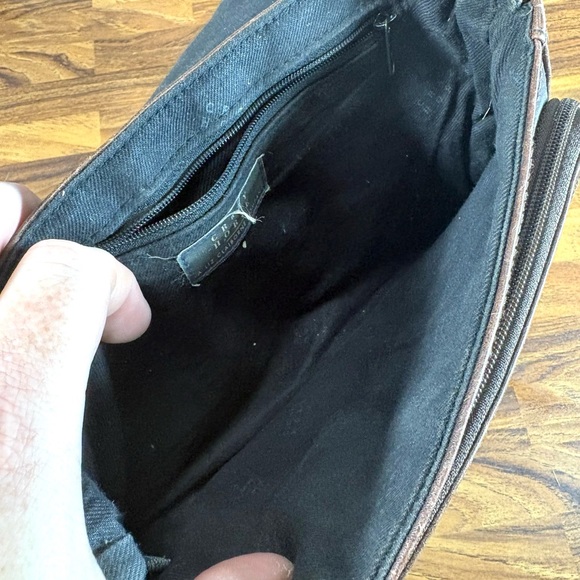 Crazy Horse Leather Messenger Bag Dark Brown Crossbody Unisex - Picture 9 of 9